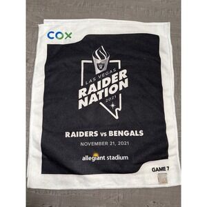 Las Vegas Raiders vs‎ Bengals Hand Towel Allegiant Stadium 2021 NFL Football